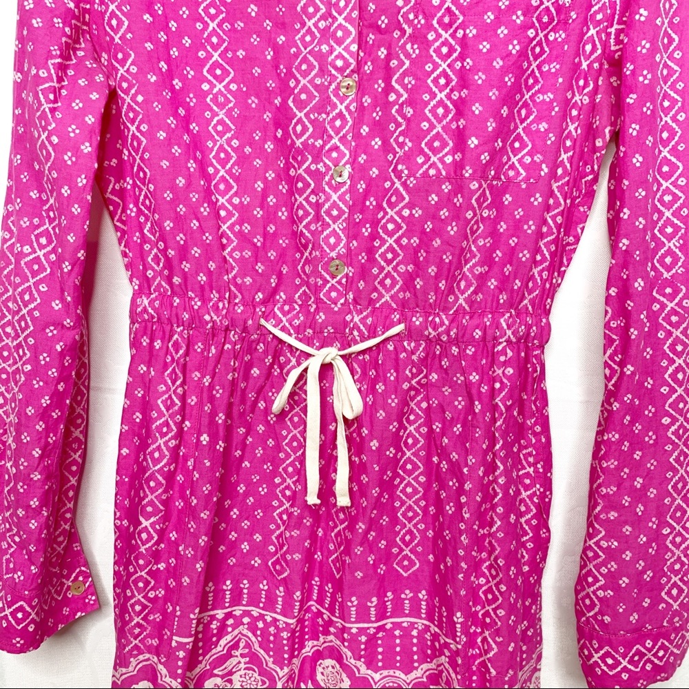 Anthropologie Meadow Rue pink shirt dress - Picture 2 of 5